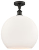 Innovations 516-1C-OB-G121-14-LED 1-Light Semi-Flush Mount, Oil Rubbed Bronze