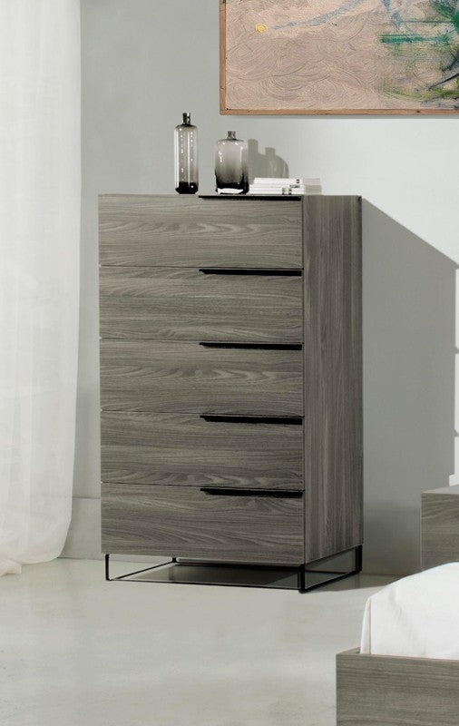 Nova Domus Enzo Italian Modern Gray Walnut Chest