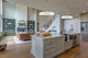 Colony 1-Light Large Pendant, Matte White With Burnished Brass
