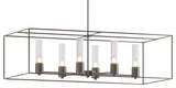 Portico Pendant, Dark Smoke, Bronze Accent
