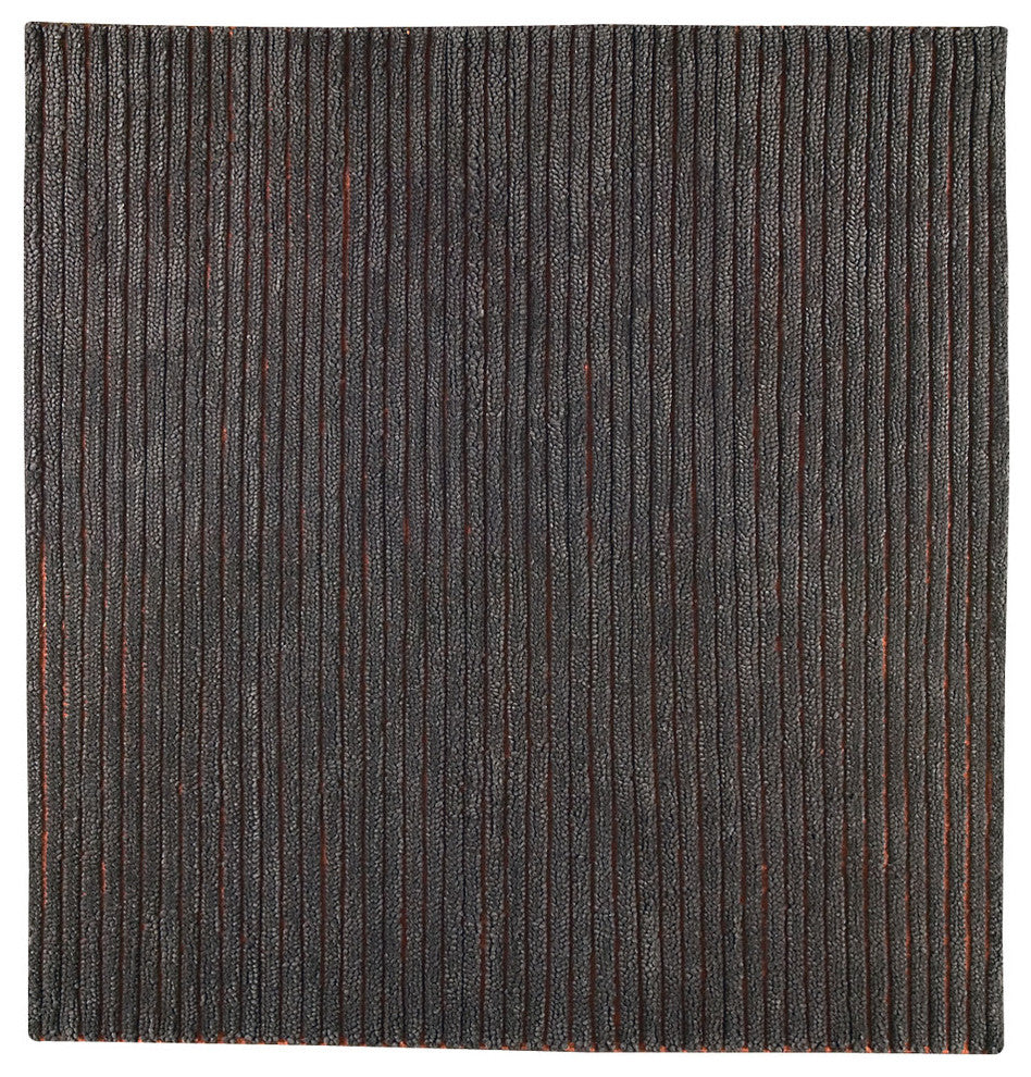Hand Woven Grey New Zealand Wool Area Rug