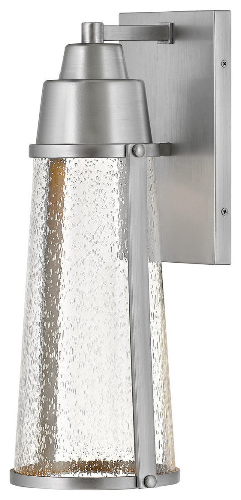 Hinkley Miles Medium Wall Mount Lantern, Satin Nickel