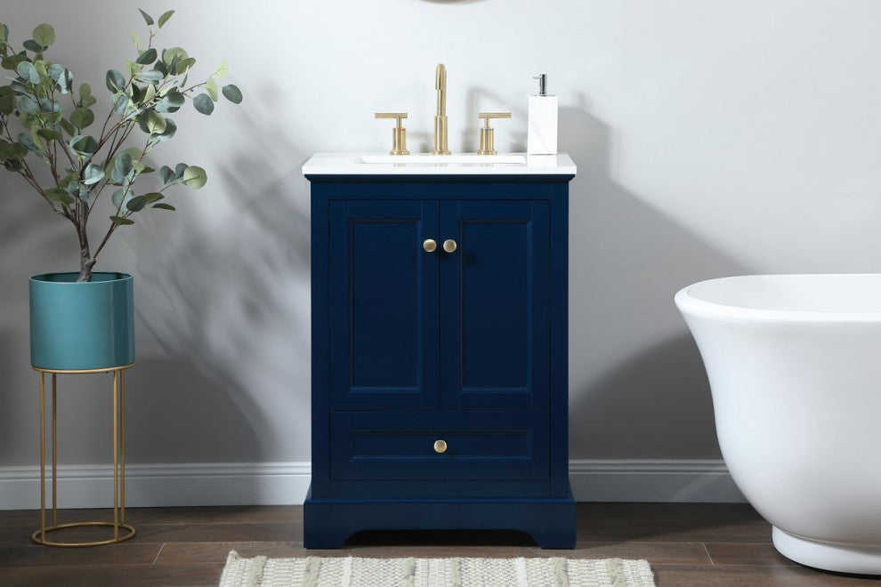 Elegant VF15524BL 24"Single Bathroom Vanity, Blue