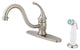 Georgian Single Handle 8" Kitchen Faucet with Non-Metallic Sprayer