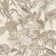 Textured Wallpaper, Birds Plants, Beige Brown Champagne Cream, 1 Roll
