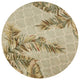 KAS Sparta 3153 Sage Tropical Mosaic Area Rug, 7'6" Round