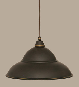 Cord Mini Pendant, Dark Granite/Dark Granite Cone Metal Shade