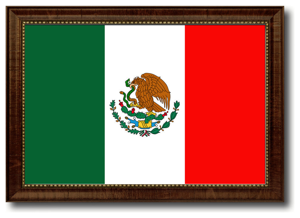 Mexico Country Flag Canvas Print, 21"x30"