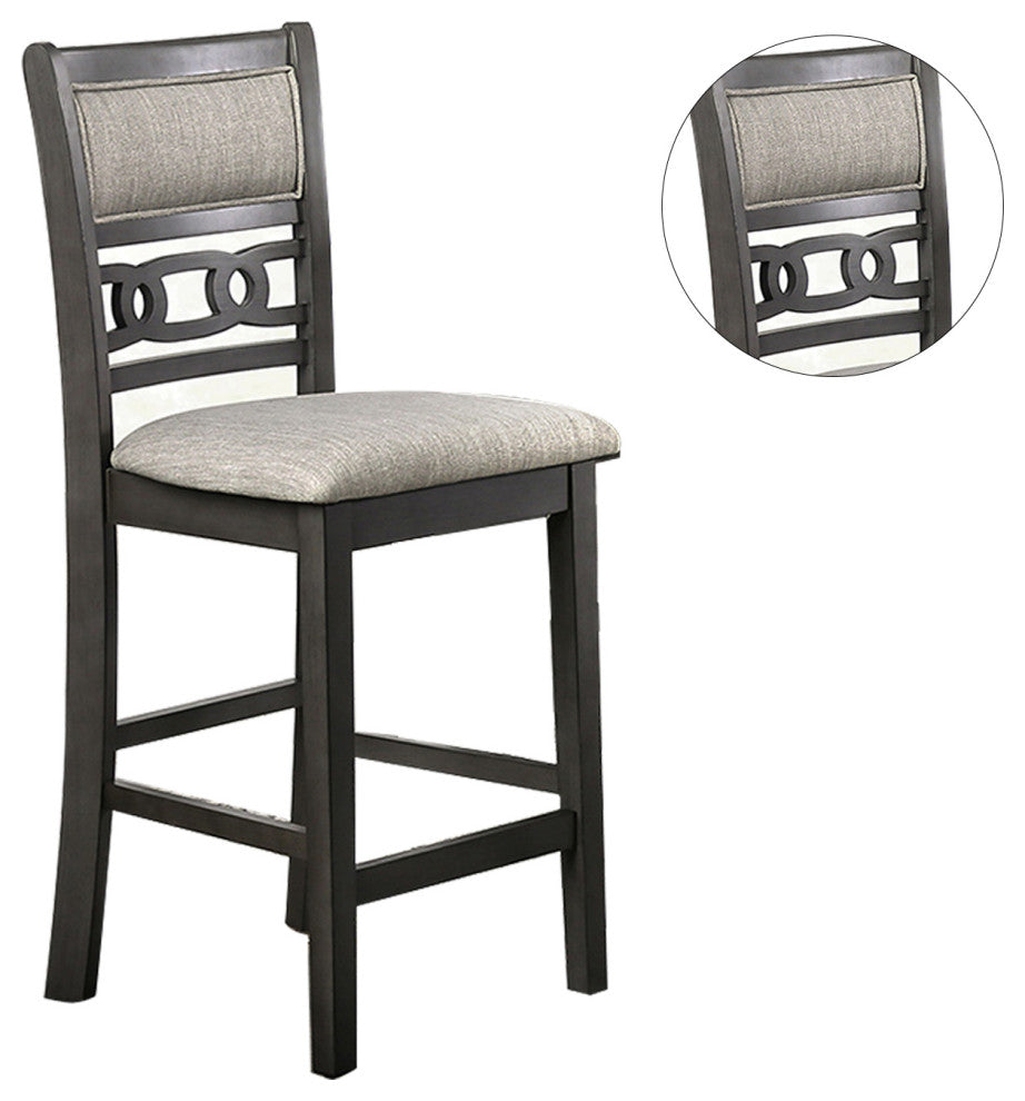 5 Piece Dining Set, Gray Finish