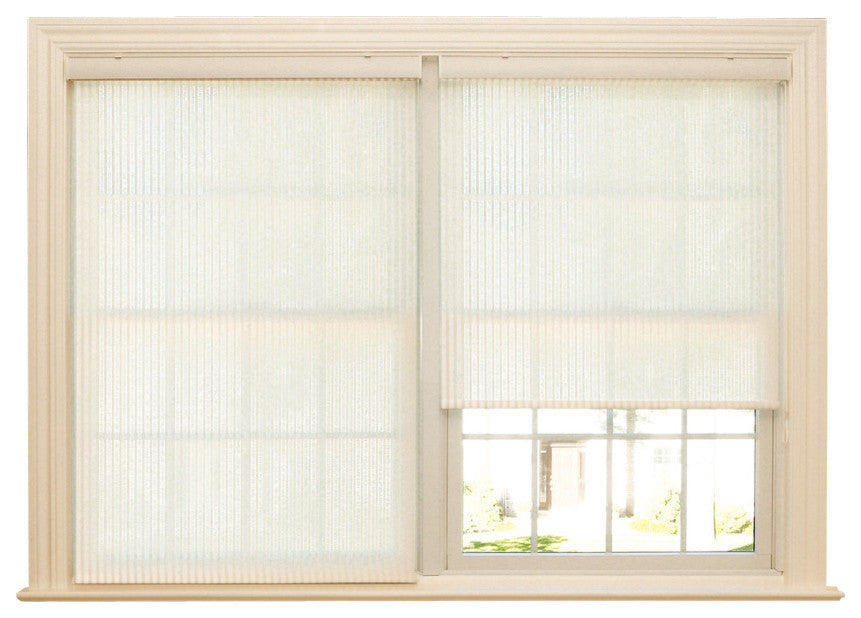 Samoa Premium Single Roller Window Shade, Cream, 33"