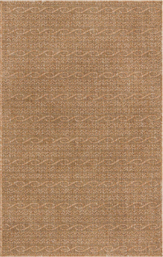 Rug Unique Loom Outdoor Modern Light Brown Rectangular 3' 3 x 5' 0