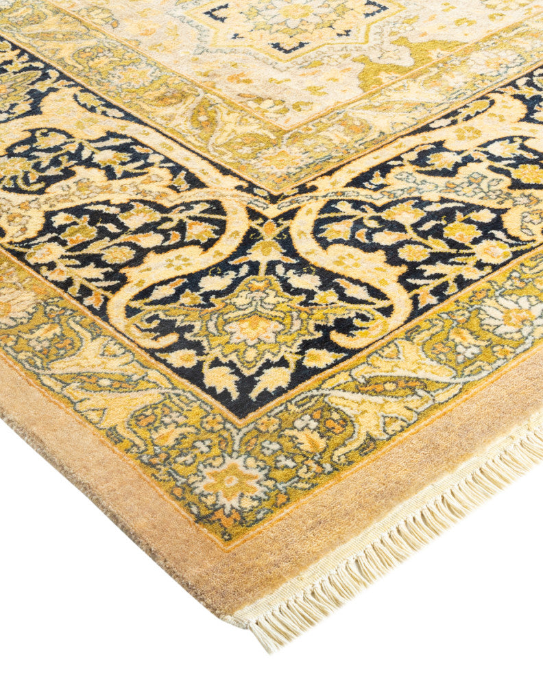 Mogul, One-of-a-Kind Hand-Knotted Area Rug  - Ivory, 6' 1" x 9' 0"