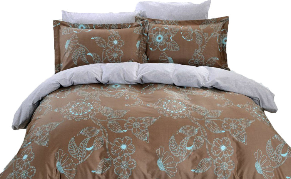 Duvet Cover Sheets Set, Dolce Mela Lefkada Queen Size Bedding