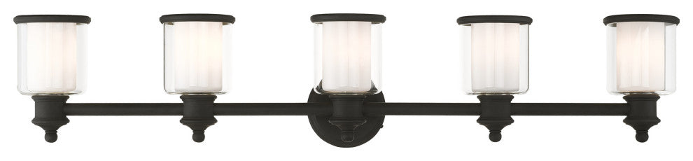 Livex Lighting Middlebush 5 Light Black Vanity Sconce