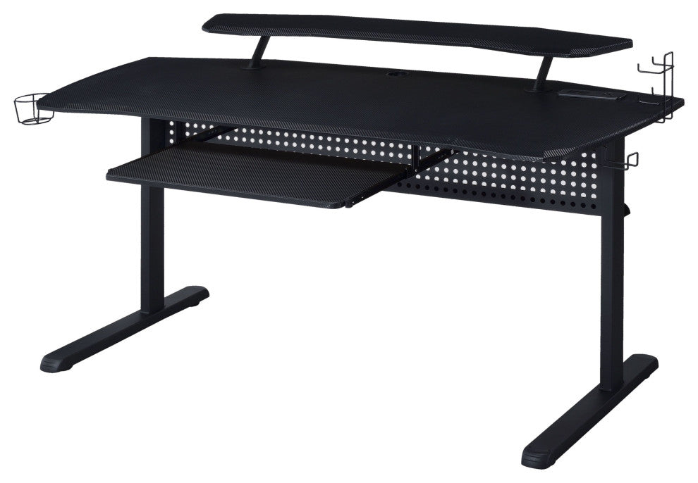 Acme Vildre Gaming Table With USB Port Black Finish