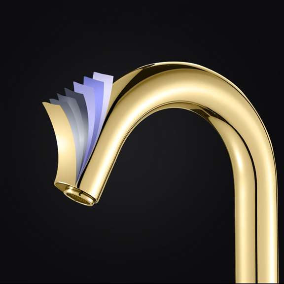 Brio Commercial Gold Touch less Volume Automatic Sensor Hands Free Faucet