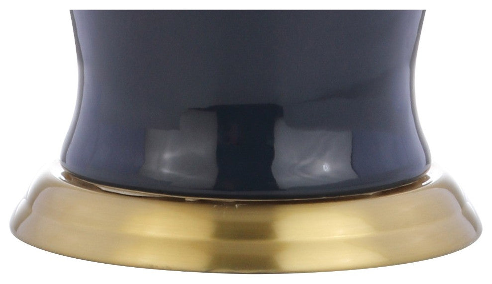 Julian 29" Ceramic Table Lamp, Navy