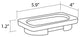 Secret Bath, Wall Soap Dish, Bilbao Collection