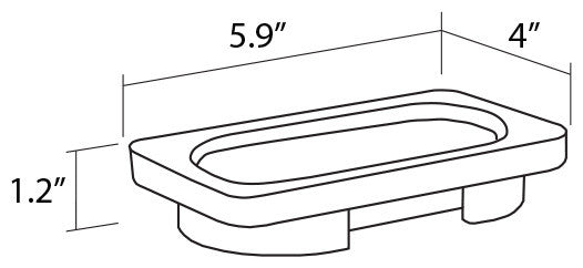 Secret Bath, Wall Soap Dish, Bilbao Collection