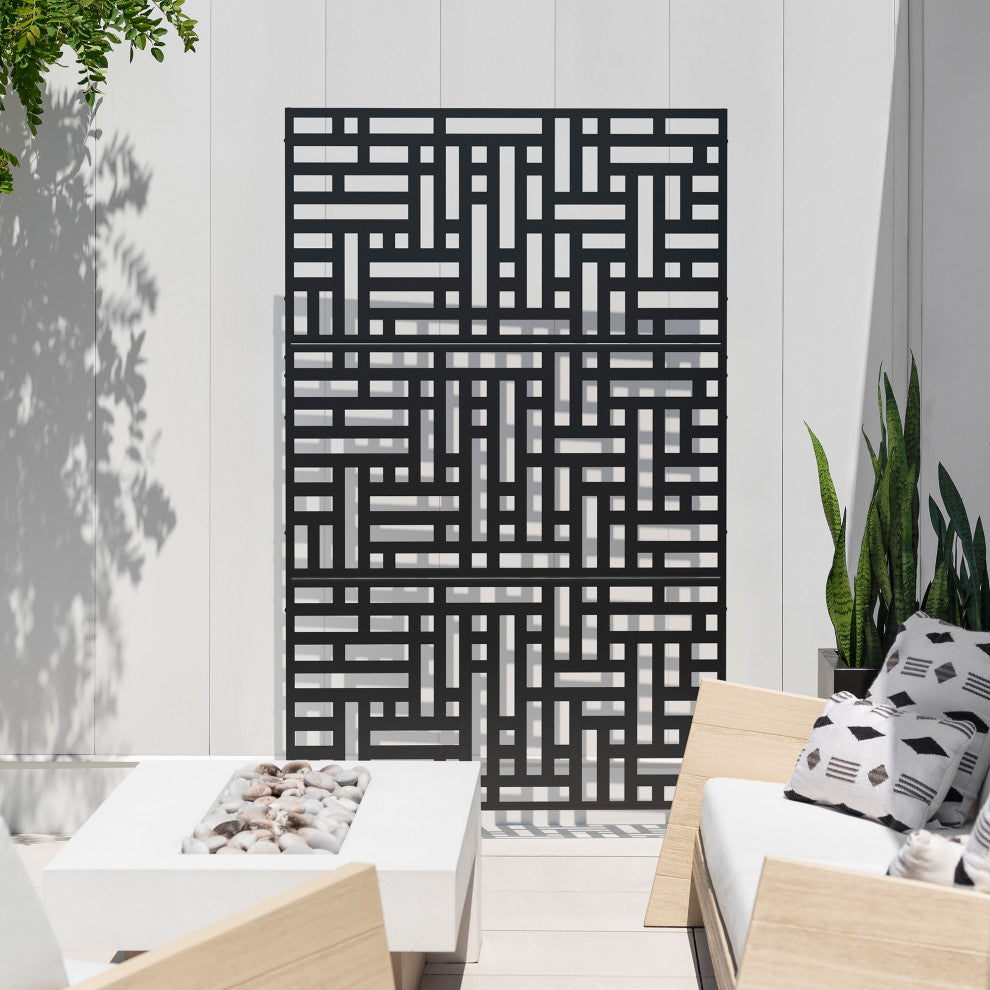 Veradek Screen Series Web Privacy Screen 3 Panel Set w/ Stand