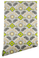 Deny Designs Holli Zollinger Floral Brocade Wallpaper, Beige, 2'x8'