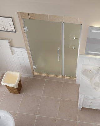 Belmore GS 45.25"-46.25"x72" Frameless Hinged Shower Door