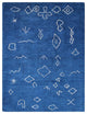 HAND KNOTTED LOOM SILK ECO-FRIENDLY RUGS-6'x9',Rectangle,Blue White,Contemporary