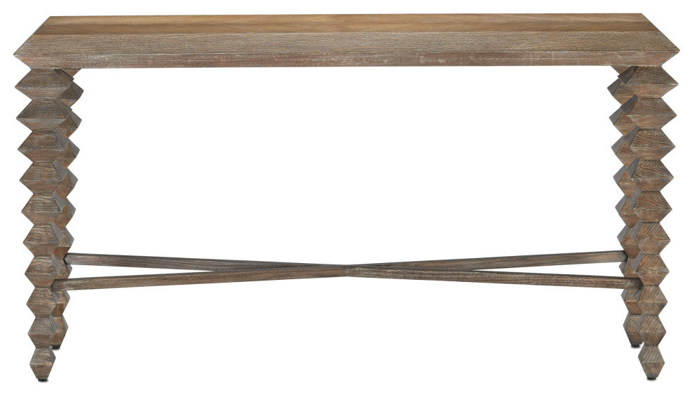 Saranya Light Pepper Console Table
