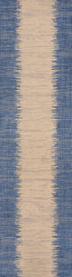 Tavira Modern Strie' Area Rug, Blue/Beige, 2 X 8