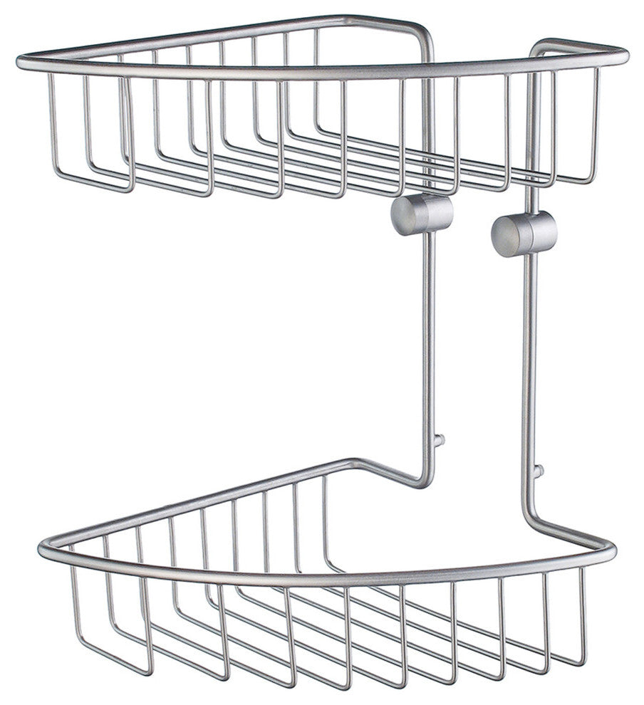 Home Corner Soap Basket Double Brushed Chrome
