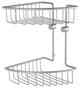Home Corner Soap Basket Double Brushed Chrome