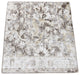 Light Gray Silk and Wool Modern Design Hand Knotted Mat Square Rug, 2'0"x2'0"