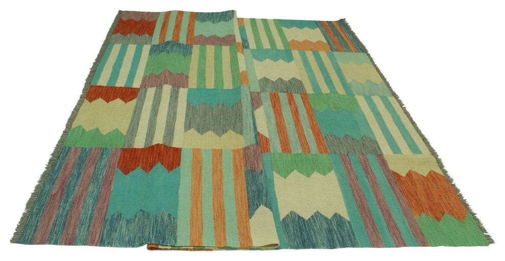Winchester Kilim Jessica Red/Beige Rug, 8'2x9'7