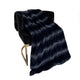 Plutus Blue Ink Furever Faux Fur Throw Blanket, 114"L x 120"W King
