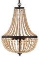 Crystorama 603-FB, 3-Light Chandelier, Forged Bronze
