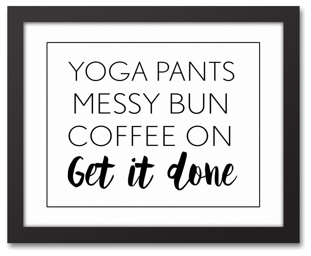 Get It Done 11x14 Black Framed Canvas