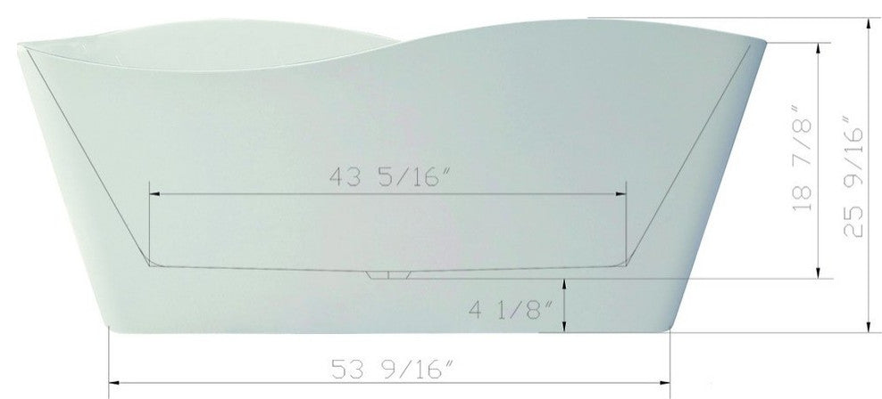 Cartisan Design 67" BT-15 Freestanding Bathtub, Acrylic