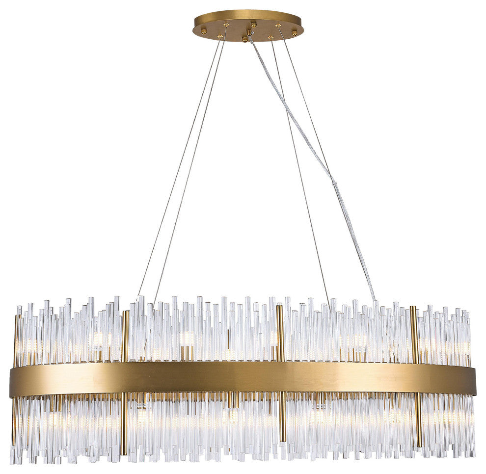 Bethel International MU57OVG 24 Light Chandelier, Gold