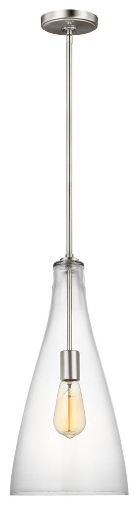 Arilda 1-Light Pendant, Brushed Nickel