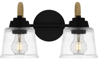 Quoizel SEB8614 Seabreeze 2 Light 15"W Bathroom Vanity Light - Matte Black