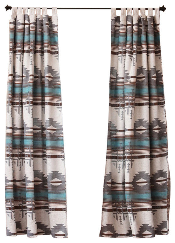 Badlands Southwest Striped Curtain Drape Set
