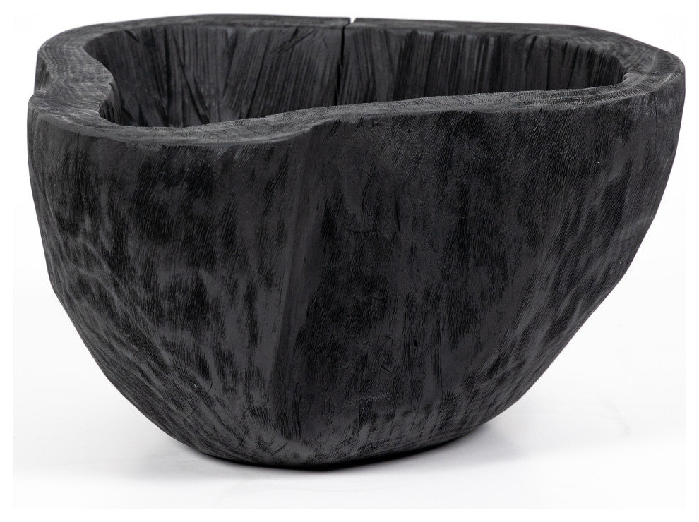 Live Edge Bowl-Carbonized Black
