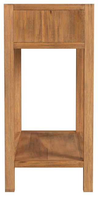 Lark 30 Wood 1-Drawer Nightstand, Light Brown