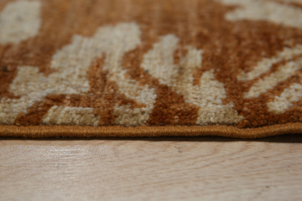 Brown Transitional All Over Turkish Knot Area Rug