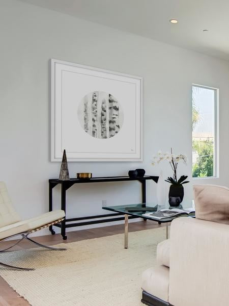"Pine View" Framed Painting Print, 12"x12"