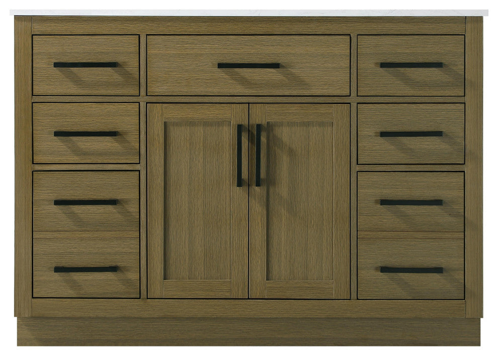 Home Living 48" Single Bathroom Vanity, Chestnut Brown