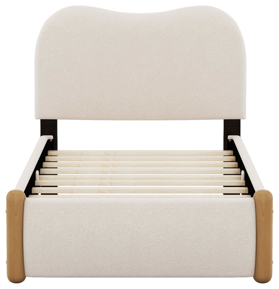 Gewnee Twin Size Upholstered Platform Bed