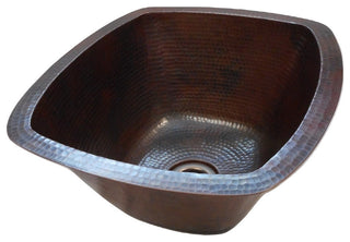 Rectangular Farmhouse Copper Kitchen Bar Prep Sink