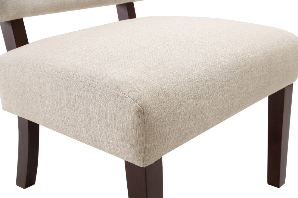 Jasmine Accent Chair, Cream Fabric