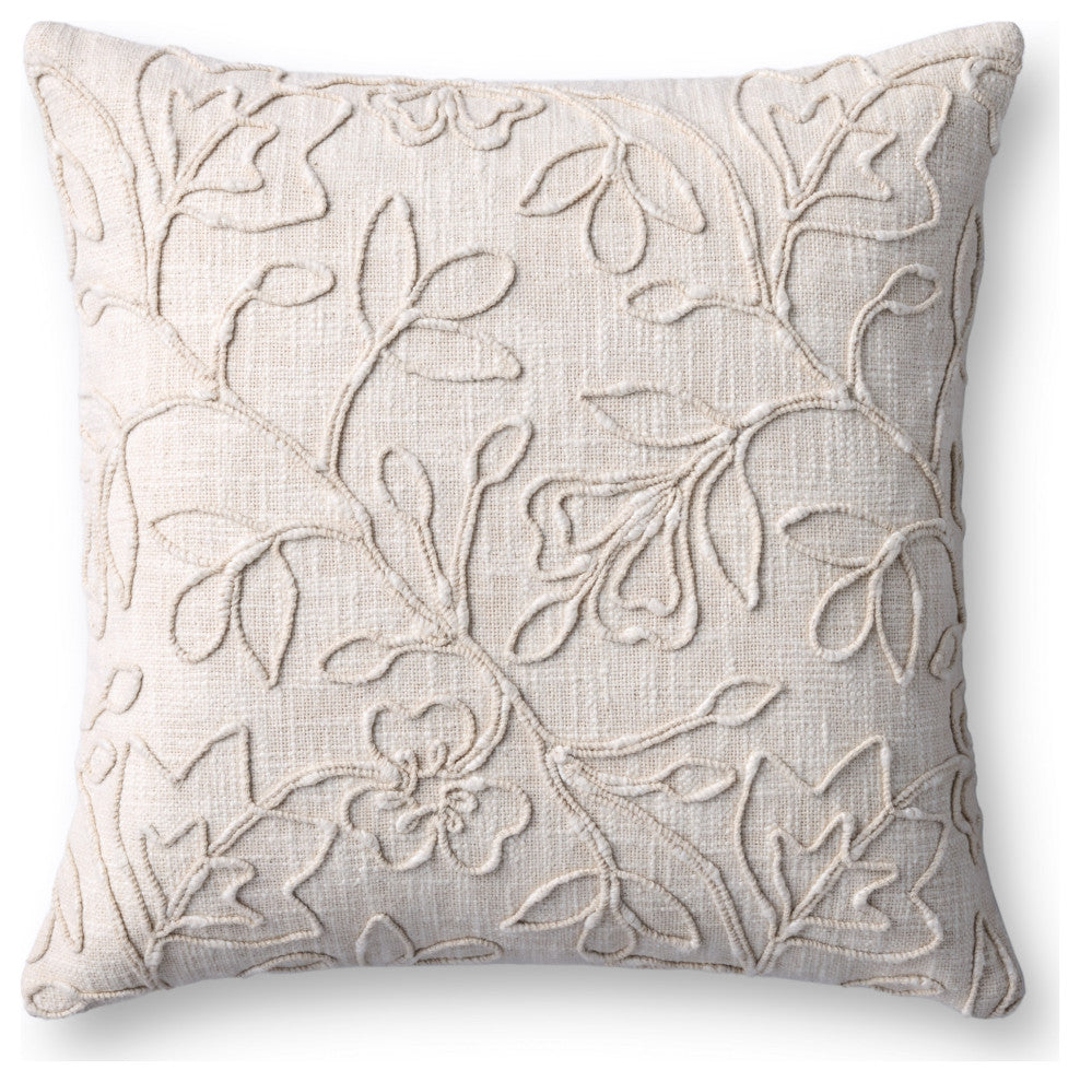 Loloi PLL0127 Natural 18'' x 18'' Cover Only Pillow